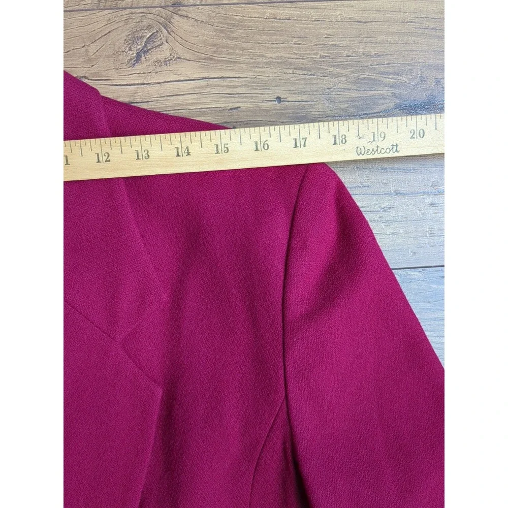 VTG Pendleton‎ Womens Sz 10 Single Button Deep Red Blazer Made In USA